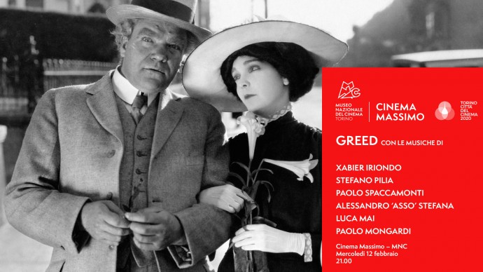 Manca poco: Greed la sonorizzazione al Cinema Massimo: Iriondo, Pilia, Spaccamonti, Asso, Mai, Mongardi - 12.02.2020 Torino